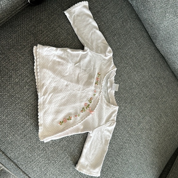 Baby Dumpling matching kimono set, size 0-3 months, white with pink dots - Picture 2 of 8